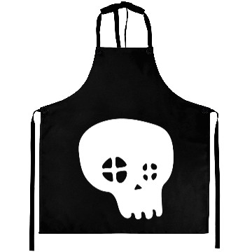 Discover Halloween Skull (White) Aprons