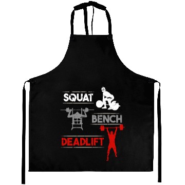 Discover Gym Workout Squat Bench Deadlift Aprons