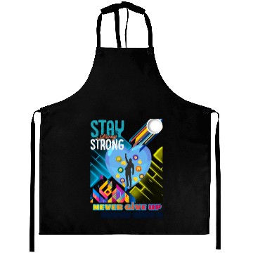 Discover never give up Aprons
