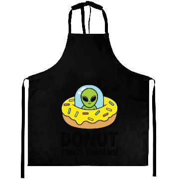 Discover Space Area 51 Donut UFO Cute Alien Head Aprons