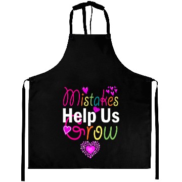 Discover Mistakes Help Us Grow Back To School Motivational Aprons