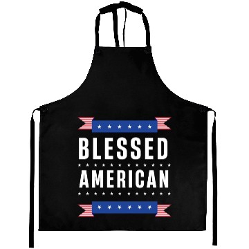 Discover Blessed American USA US Patriotic America Aprons