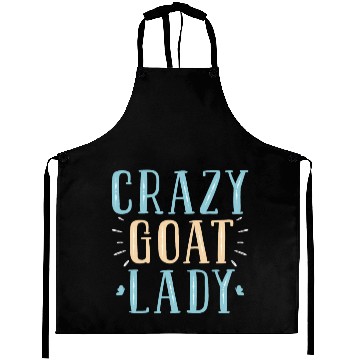 Discover Crazy Goat Lady Goat Lover Aprons