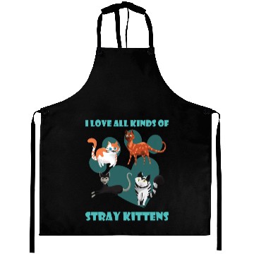 Discover I love all kinds of stray cats stray kitten rescue Aprons