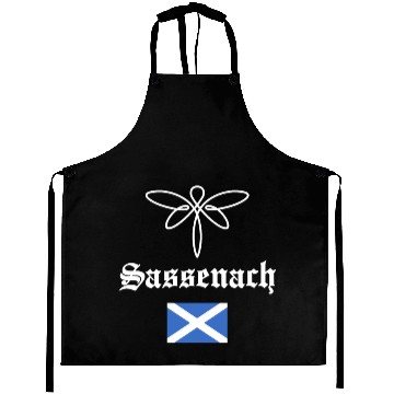Discover Sassenach Outlander Celtic Gaelic Dragonfly Aprons