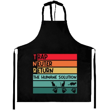 Discover Trap, neuter, return, human solution street cat Aprons