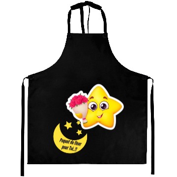 Discover Design d'étoile et lune Aprons