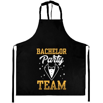 Discover Bachelor Party Team Bride Groom Aprons
