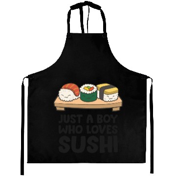 Discover Just a Boy Who Loves Sushi Aprons