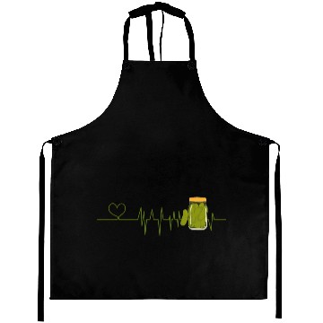 Discover Pickle Lover Heartbeat for Pickles lover Aprons