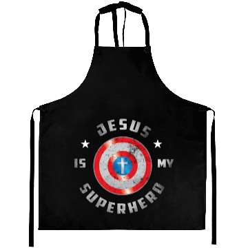 Discover Jesus Is My Superhero Aprons