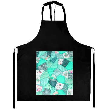 Discover Green Baby Patchwork Sarilmak Pattern Teddy Bear Aprons