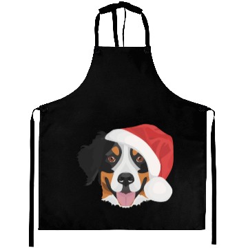 Discover Bernese Mountain Dog Merry Christmas Aprons