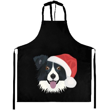Discover Border Collie Merry Christmas Aprons