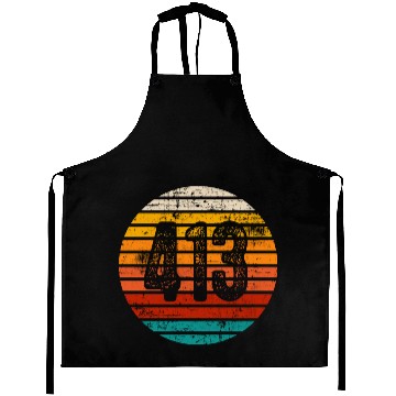 Discover Distressed Vintage Sunset 413 Area Code Aprons