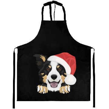 Discover Border Collie Merry Christmas Aprons