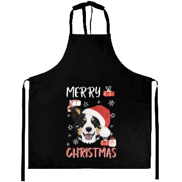 Discover Border Collie Merry Christmas Aprons