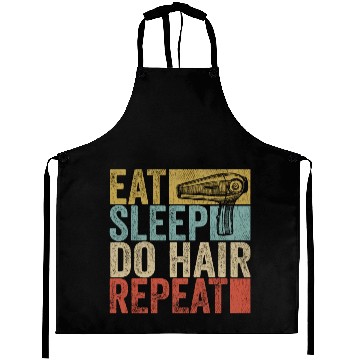Discover Eat Sleep Do Hair Repeat Aprons Hairstylist Funny