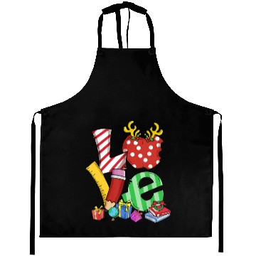 Discover Love Teacher Math Christmas Teacher Life Matching Aprons