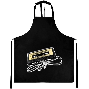 Discover Drum and Bass Music Lover Gift Old Cassette Tape B Aprons