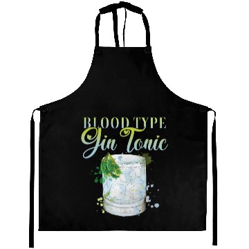 Discover Blood Type Gin Tonic Cocktail for Bartender Aprons