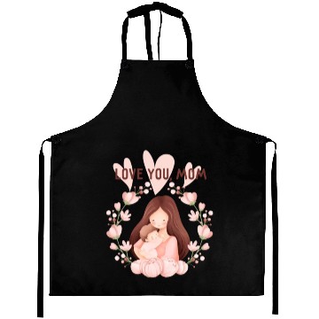 Discover love mom Aprons design