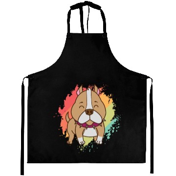 Discover Pit Bull Comic Drawing Dog Pet Aprons