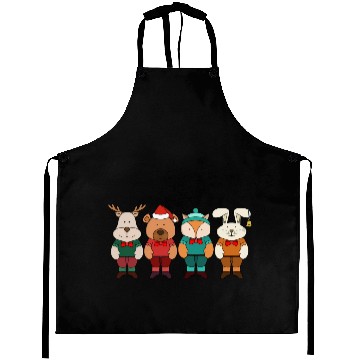 Discover Adorable animals ready for winter Aprons