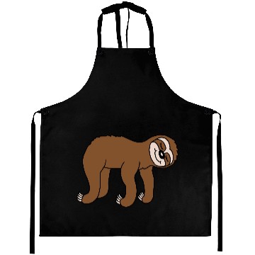 Discover Lying tired sloth sleeping Aprons