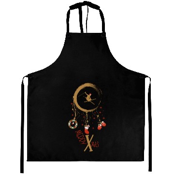 Discover Winter dreamcatcher Christmas Skiing Aprons