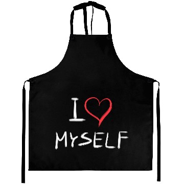 Discover i love me heart text Aprons