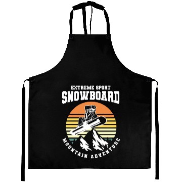 Discover Snowboarding Winter Ski Hut Mountain Aprons