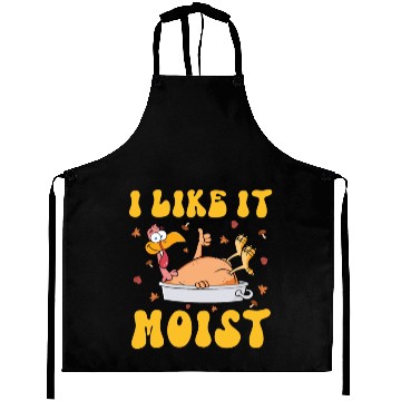Discover I Like It Moist Gobble Outfit Turkey Day Aprons