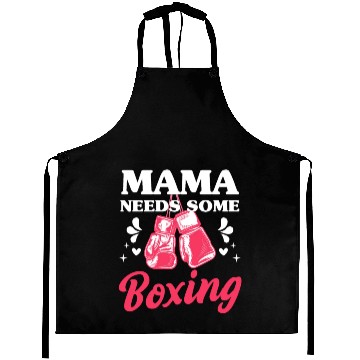 Discover Funny Kickboxing Boxing Mama Needs Some Boxing Aprons