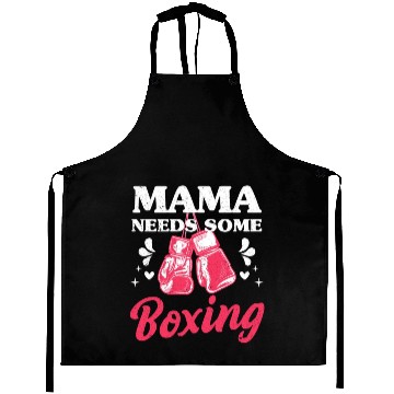Discover Funny Kickboxing Boxing Mama Needs Some Boxing Aprons