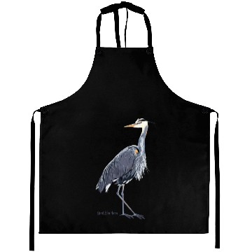 Discover Heron Art Birder Wildlife Bird Watching Aprons