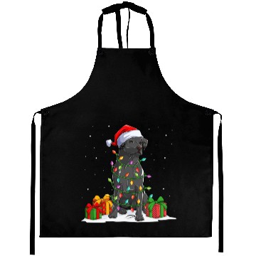 Discover Black Lab Labrador Christmas Lights Pajama Dog Aprons