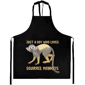 Discover Just a boy who loves squirrel monkeys Aprons