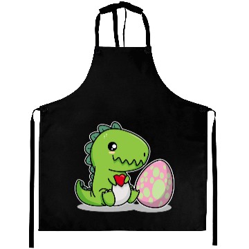 Discover Big sister cute dino siblings boy girl heart love Aprons