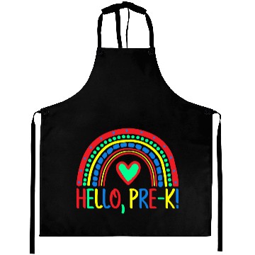 Discover Hello Preschool Teacher First Day Funny Back To Sc Aprons