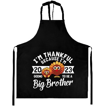 Discover Big Brother 2023 Baby Thanksgiving Turkey Boys Aprons