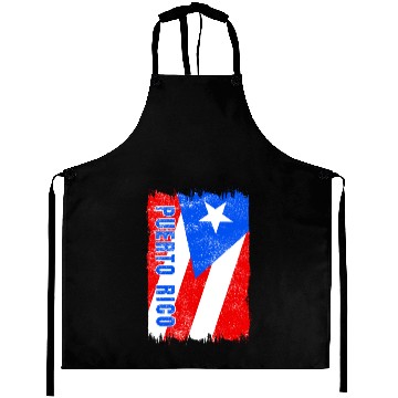 Discover Puerto Rico flag Aprons