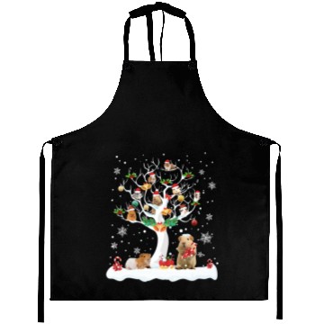 Discover Guinea Pig Christmas On Winter Tree Goat Lover Aprons