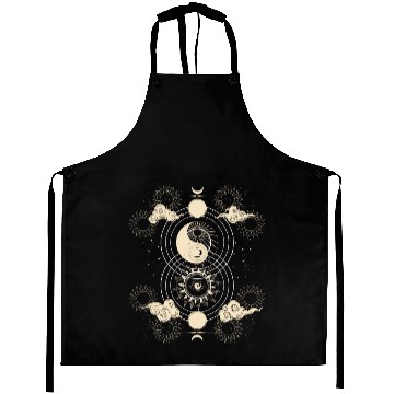 Discover Astrology Magic Boho Tarot Card Aprons