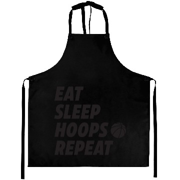 Discover Eat Sleep Hoops Repeat Basketball Aprons