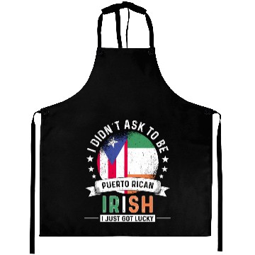 Discover Puerto Rico Flag Ireland Grown Got Lucky Aprons