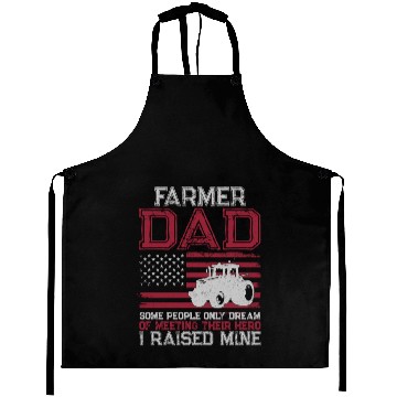 Discover Farming Farmer Dad Father Tractor Aprons