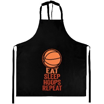 Discover Eat Sleep Hoops Repeat Basketball Aprons