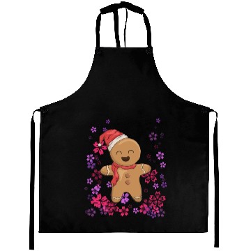 Discover Sweet gingerbread with flowers Aprons