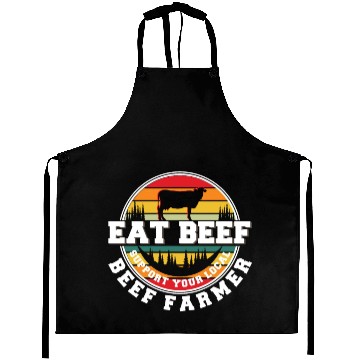 Discover Cattle Farming Agriculture Beef Cow Lover Aprons